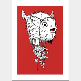 Puffer Fish Sushi Posters and Art